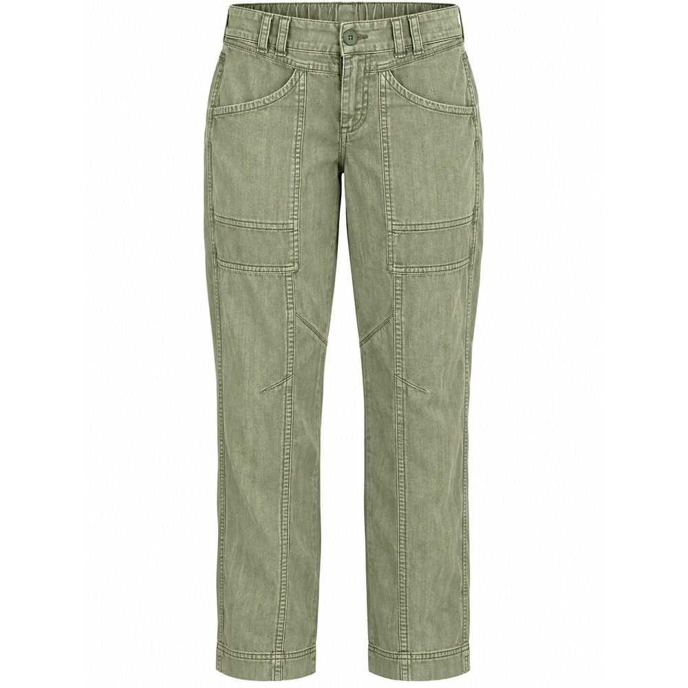 Free People Sage Linen Cotton Utility Pants XS Boho Cargo Straight Leg
